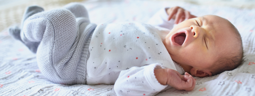 baby yawning