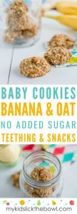 Basic Banana Oat Cookies  - Suitable for babies and toddlers