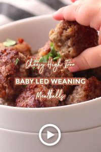 Cheesy High Iron Baby Meatballs