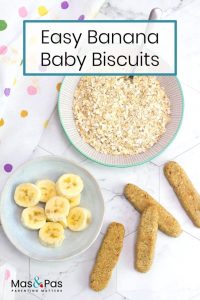 Easy banana baby biscuits