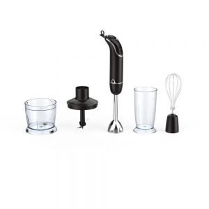 KOIOS smart Electric 4-in-1 Hand Immersion Blender with 12-Speed Stick - Black/Stainless Steel