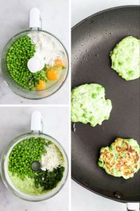 Pea Fritters - a great finger food for babies, toddlers and big kids.