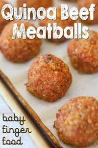 Quinoa beef meatballs - baby finger food | Buona Pappa