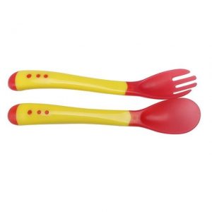 Spoon Fork Newborn Baby Eating Tool - 04( Spoon with fork) / China