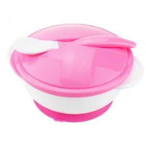Baby Feeding Bowl with Sucker - pink / United States