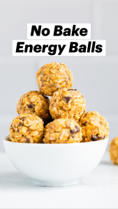 Healthy No Bake Energy Balls | Gluten-Free Peanut Butter Chocolate Chip Energy Bites