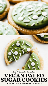 Almond Flour Sugar Cookies (vegan + paleo)