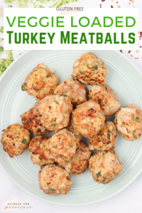 Veggie Loaded Baked Turkey Meatballs