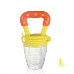 Baby Nipple Fresh Food Fruit Milk Feeding Bottles Nibbler Learn Feeding Drinking Water Straw Handle Teething Pacifier Infant - Yellow L