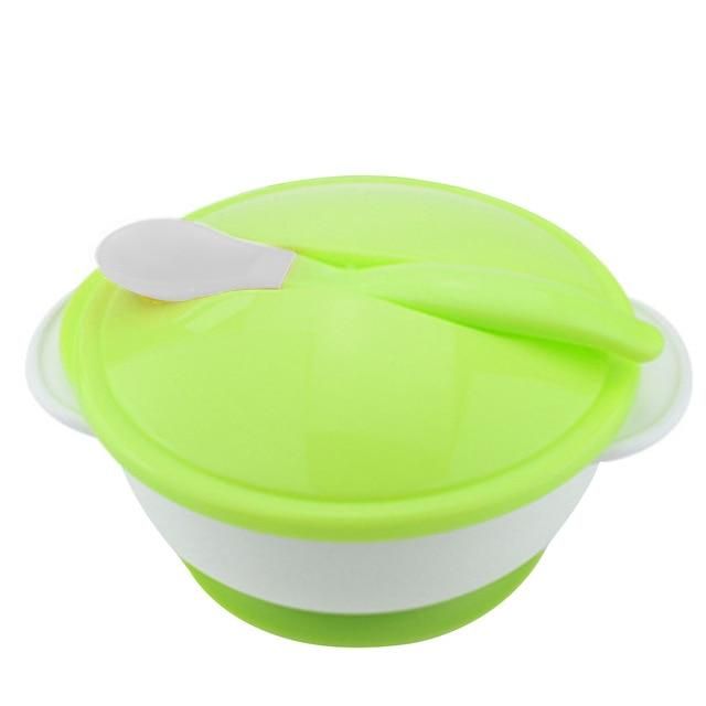 Baby Feeding Bowl with Sucker - green / SPAIN