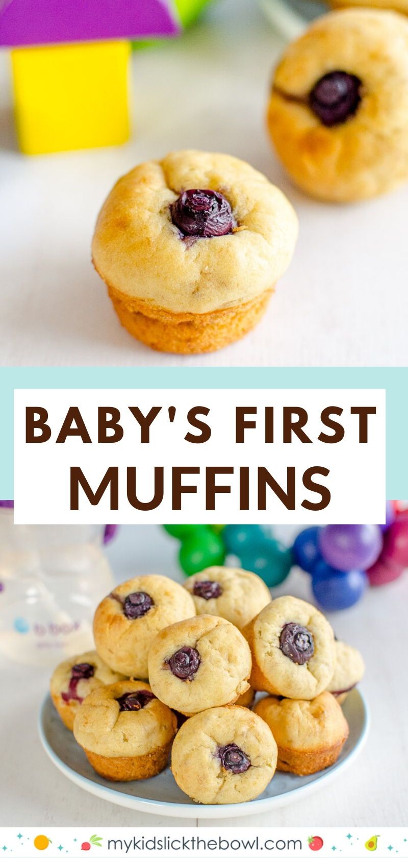 Banana Blueberry Muffins - No added Sugar!