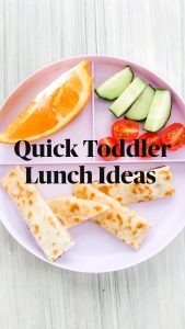 Quick Toddler Lunch Ideas
