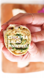 Chickpea Salad Pinwheels