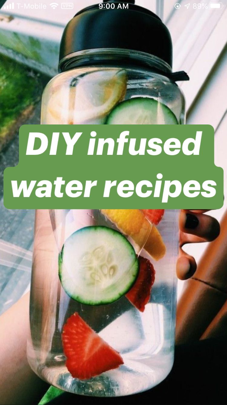 DIY infused water recipes