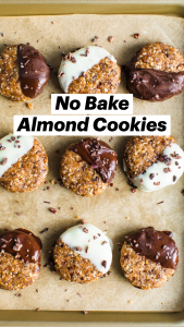Easy No Bake Almond Cookies | Healthy Recipe | Vegan + Gluten-Free