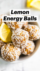 Lemon Energy Balls | Healthy No Bake Recipe | Vegan + Gluten-Free + Grain-Free